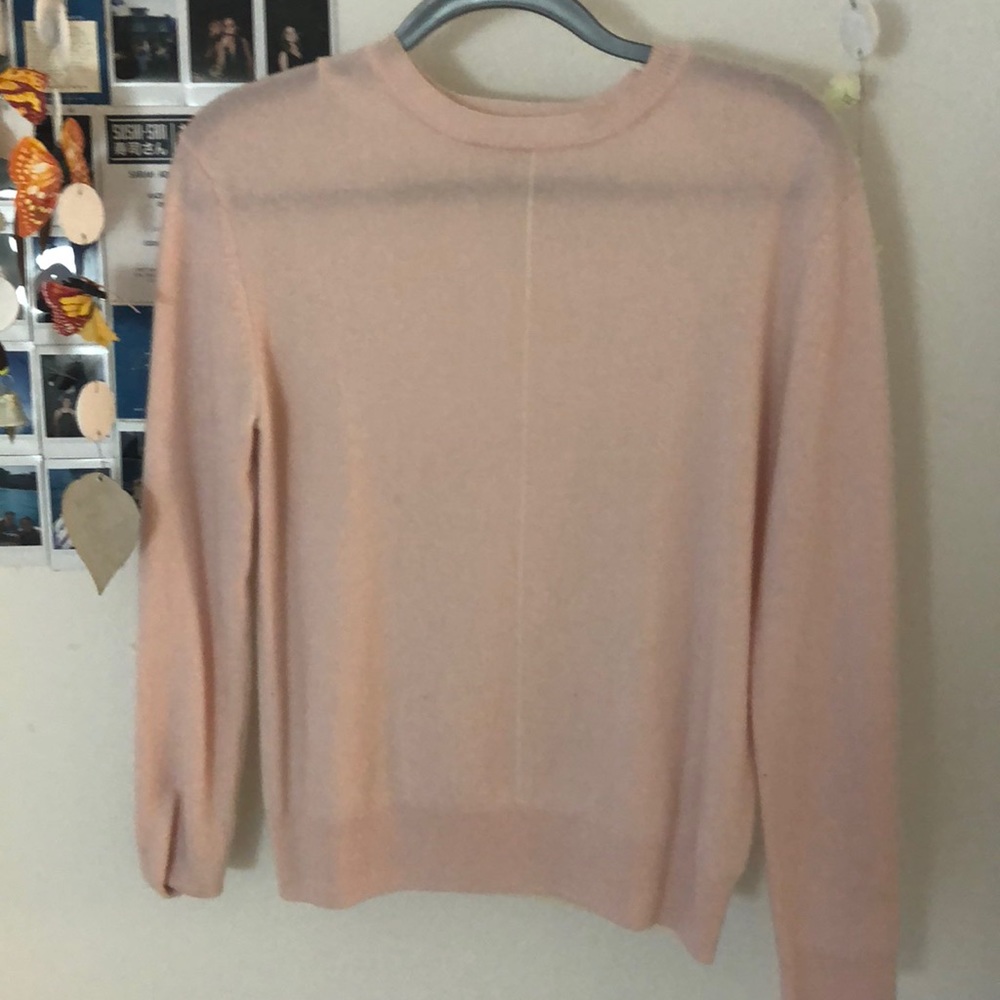 Light pink & white sweater